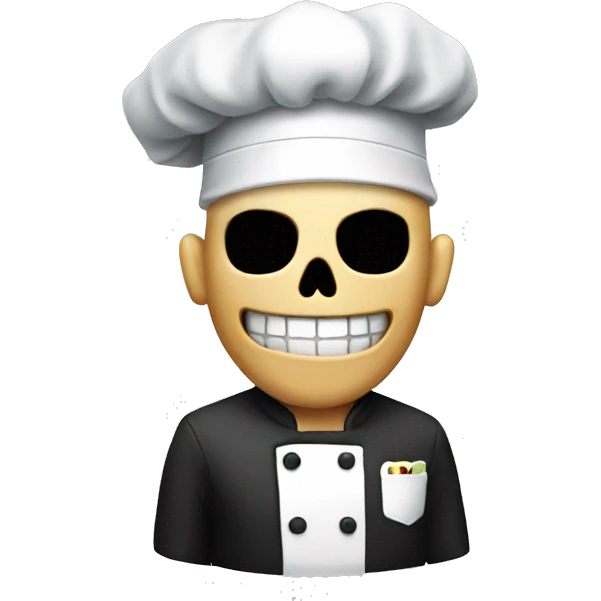 skull chef emoji