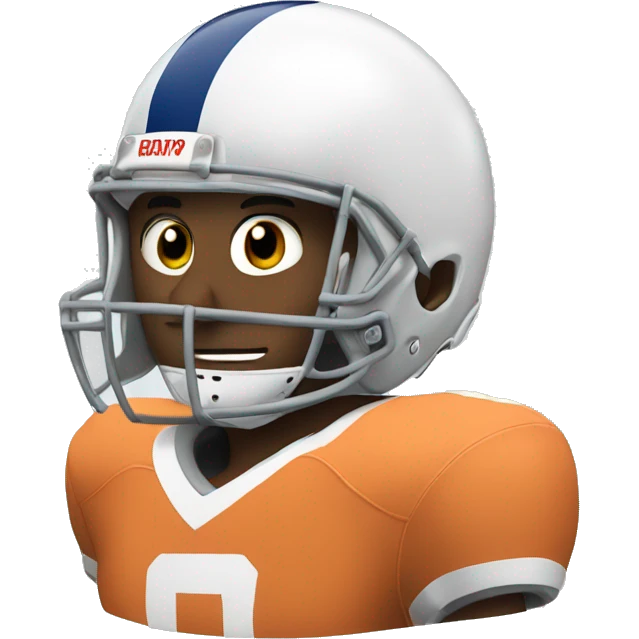 football player with helmet emoji