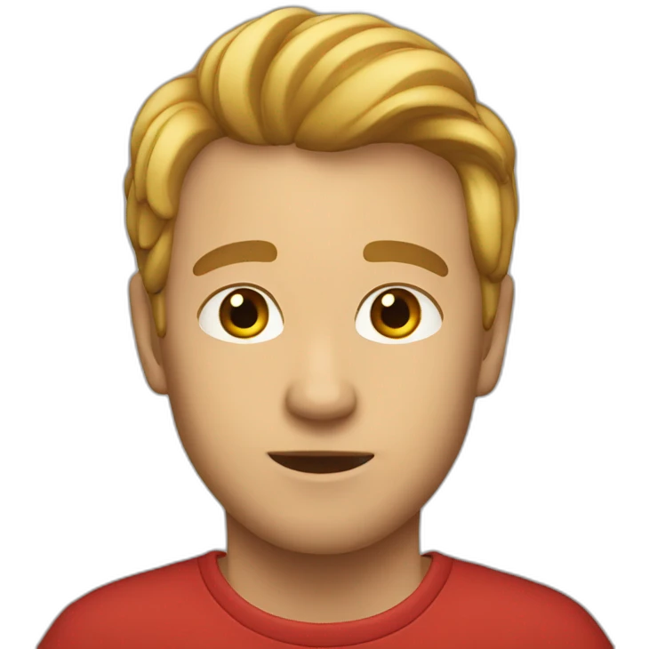 Red darrel emoji
