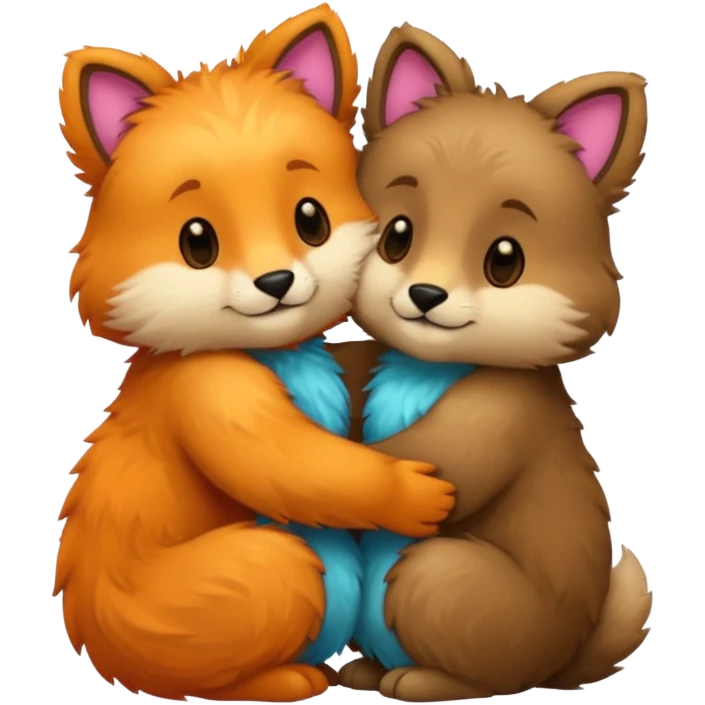 2 animals as couple emoji