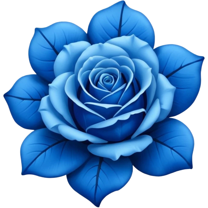 Blue rose emoji