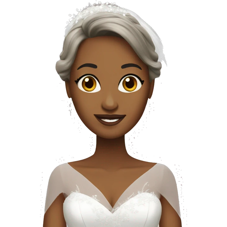 Gorgeous bride  emoji