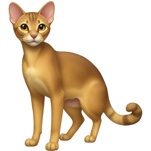 Chausie Cat Breed Full Body emoji