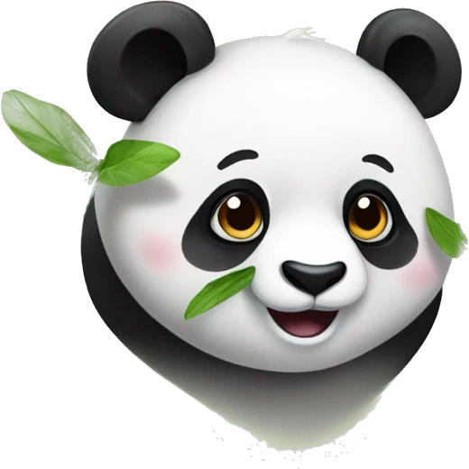 Panda e farfalla emoji