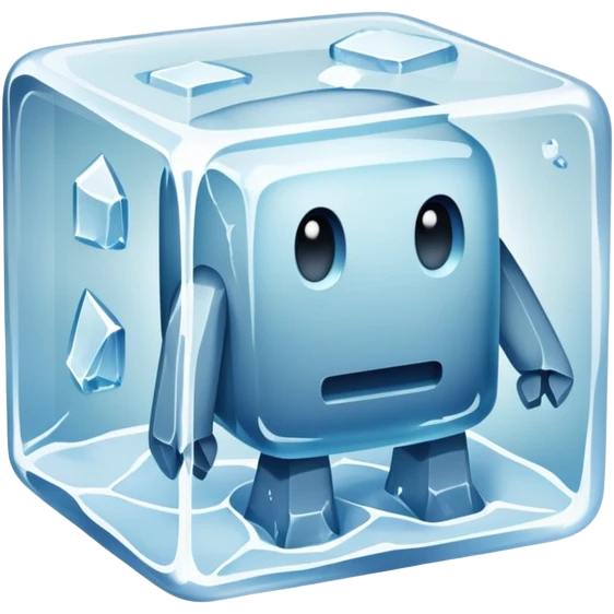 Golem in a block of ice emoji