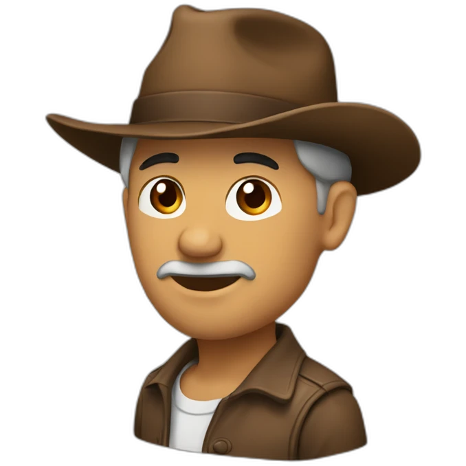 crepeer with a brown hat emoji