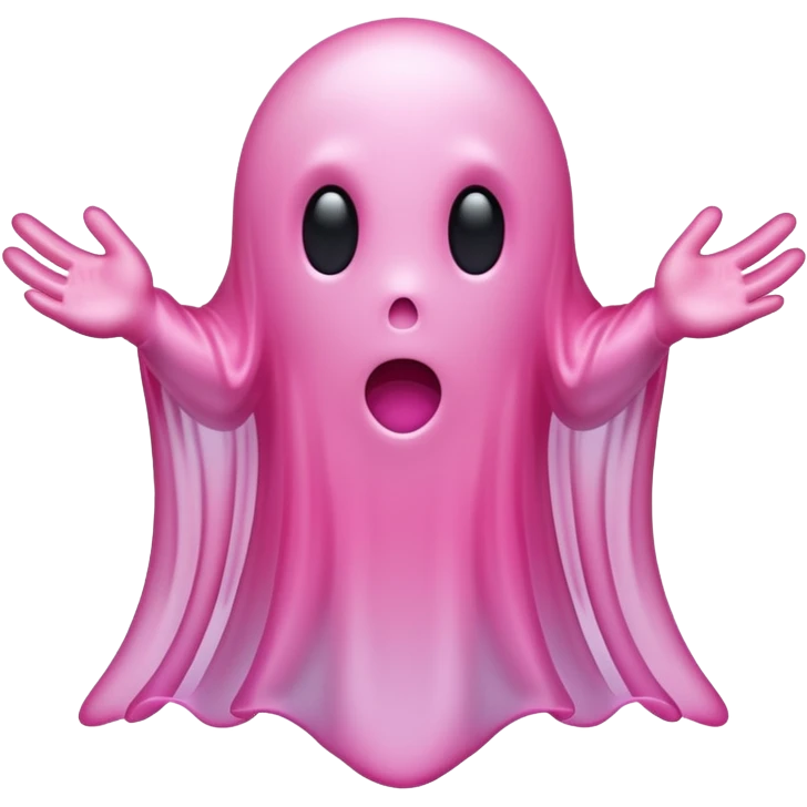 pink ghost emoji