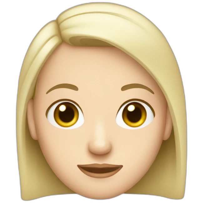 A Caucasian with alopecia emoji