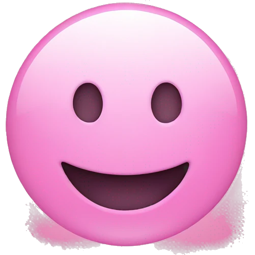 Pink smiley face s emoji