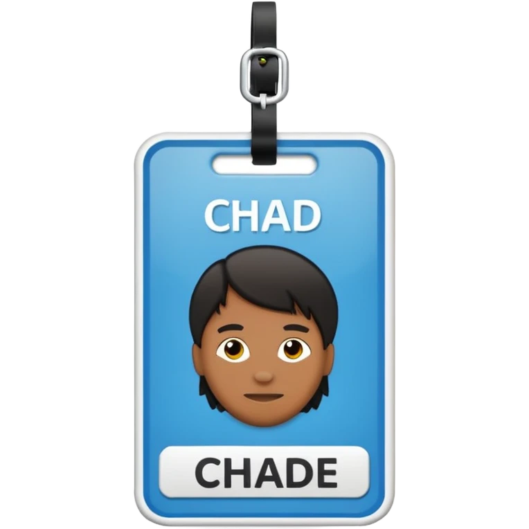 nametag with the words "chad yarde" emoji