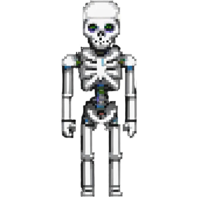 Minecraft skeleton emoji