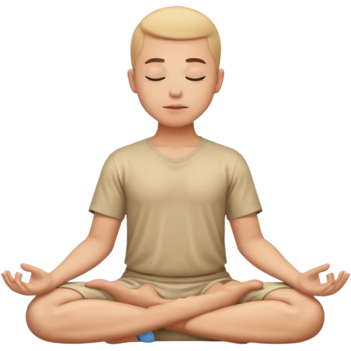 meditating emoji
