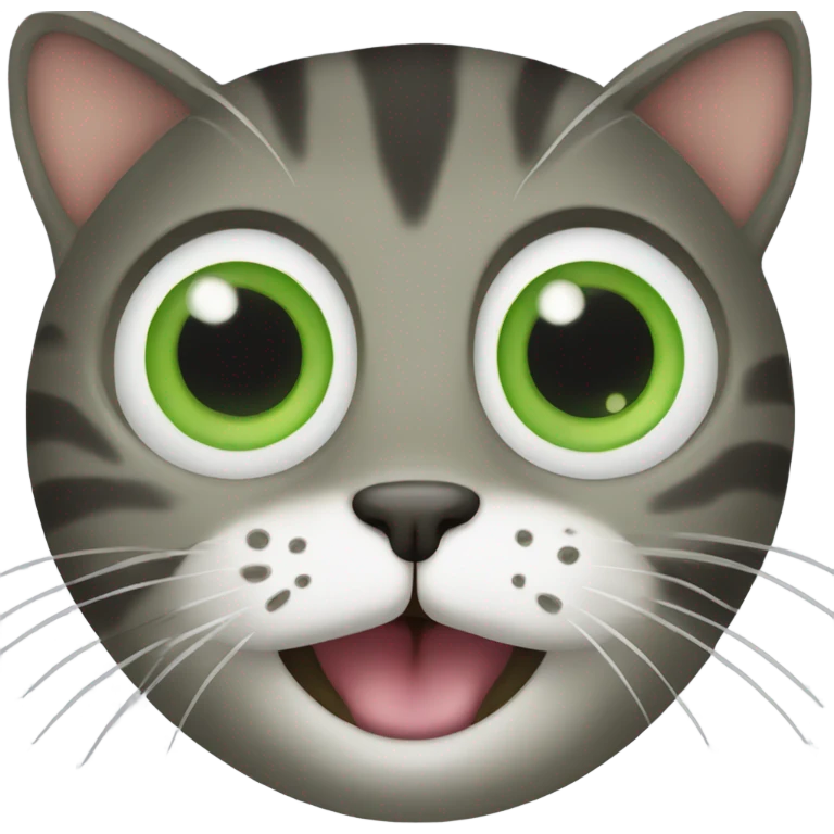cat with cucumber eyes emoji