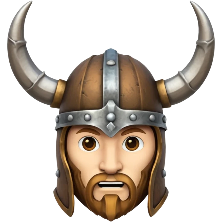 Solo el casco vikingo con cuernos sin cara de persona emoji