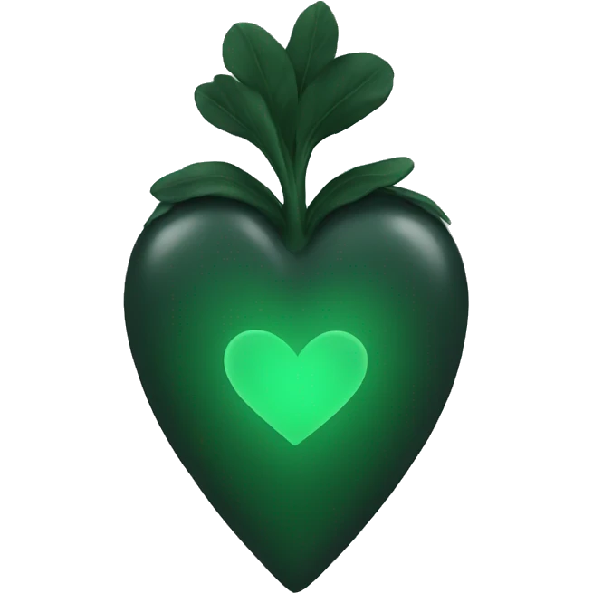 dark green heart emoji