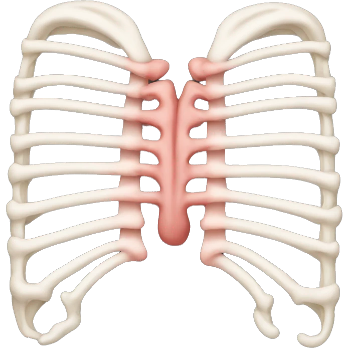 heart shaped rib cage emoji emoji