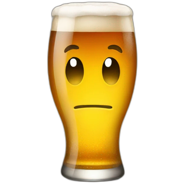 Standing beer emoji