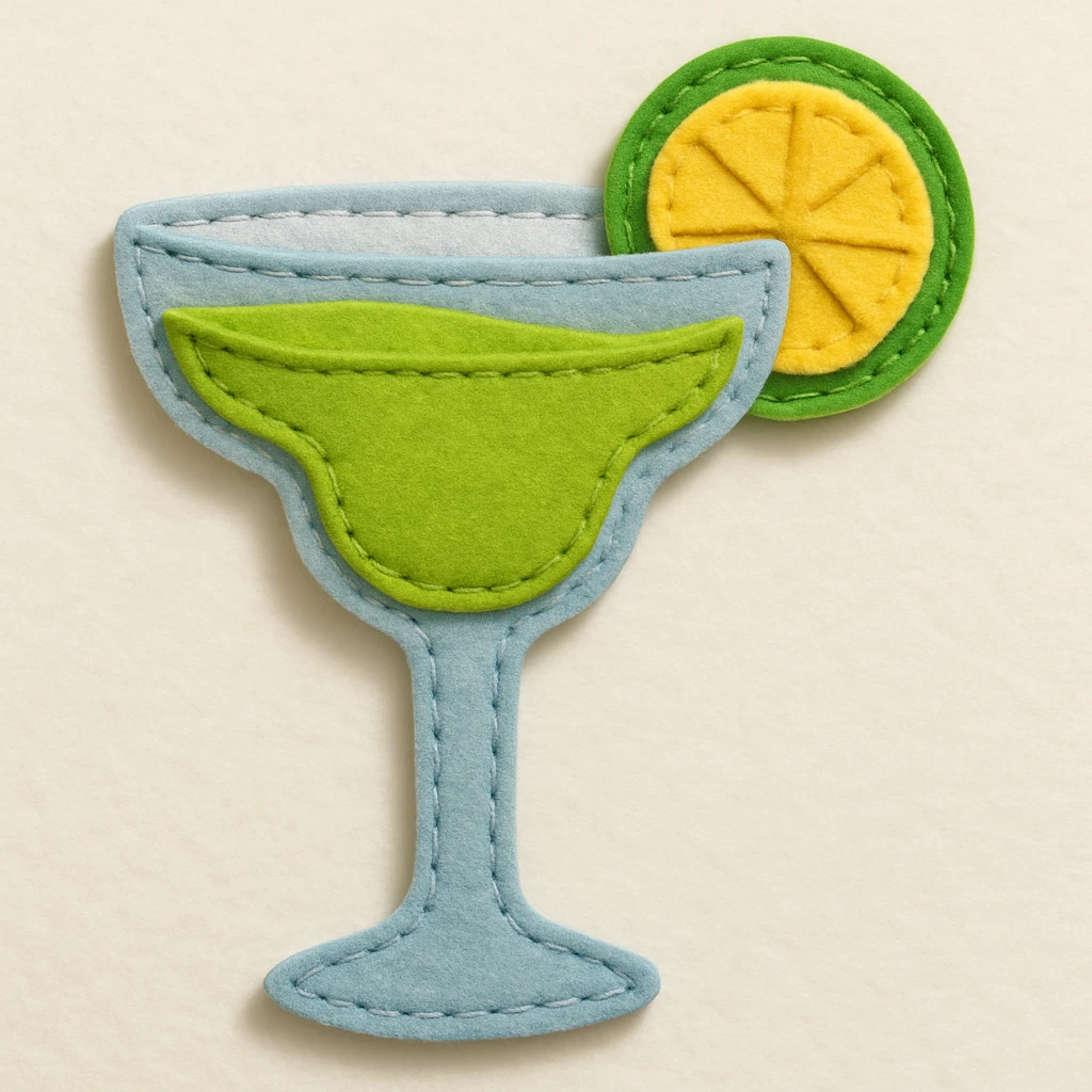 margarita in a margarita glass emoji