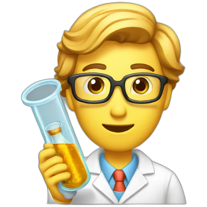 Cup advocate -scientist-with-test-tube emoji