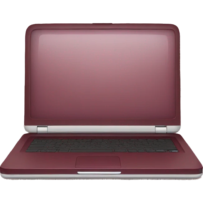 Burgundy laptop emoji