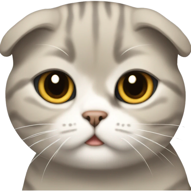 Scottish fold cat tomboy emoji