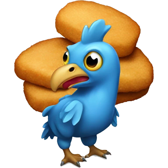 Dinosaur chicken nugget  emoji