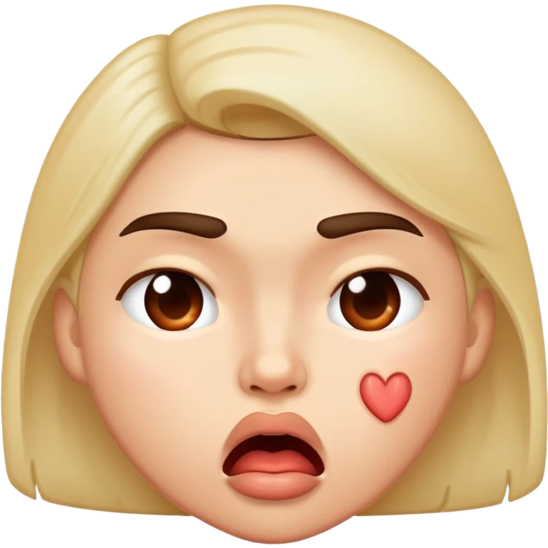 Colère avec des bisou  emoji