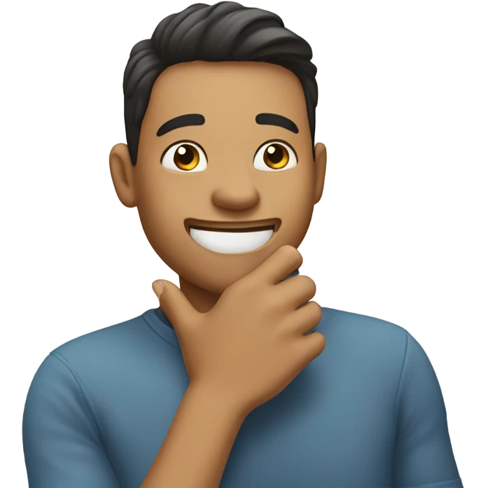 Laughing covering mouth cute emoji