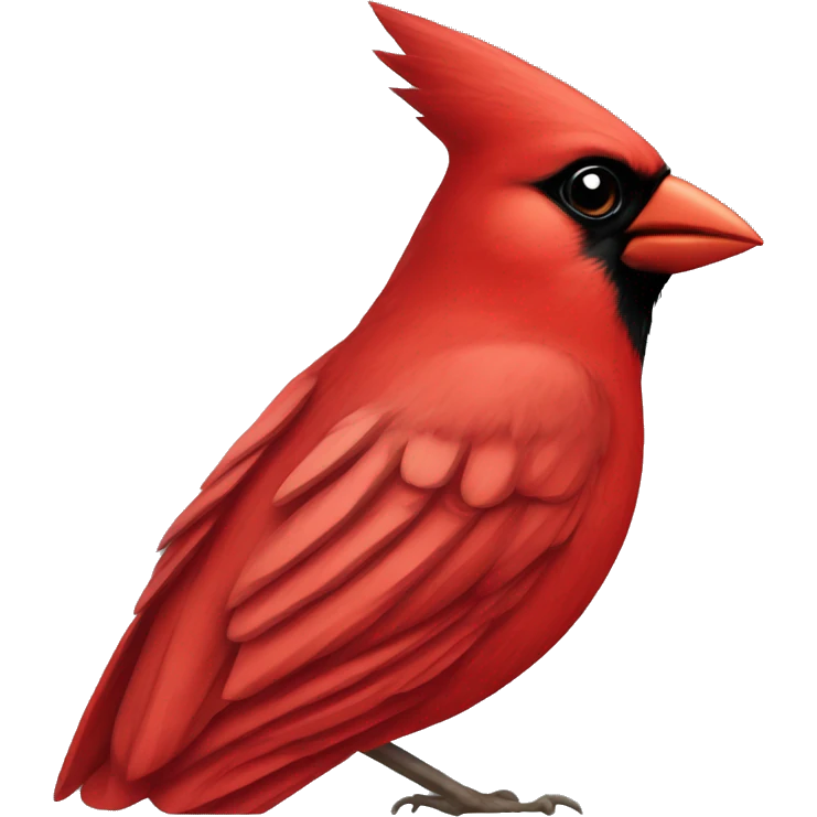 Cardinal bird emoji