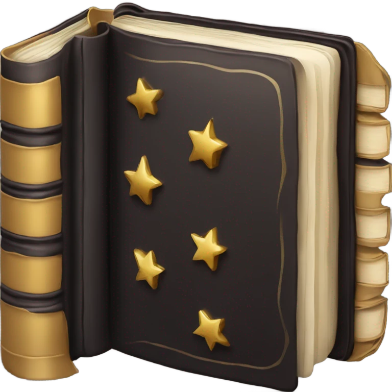 luxury dark book emoji