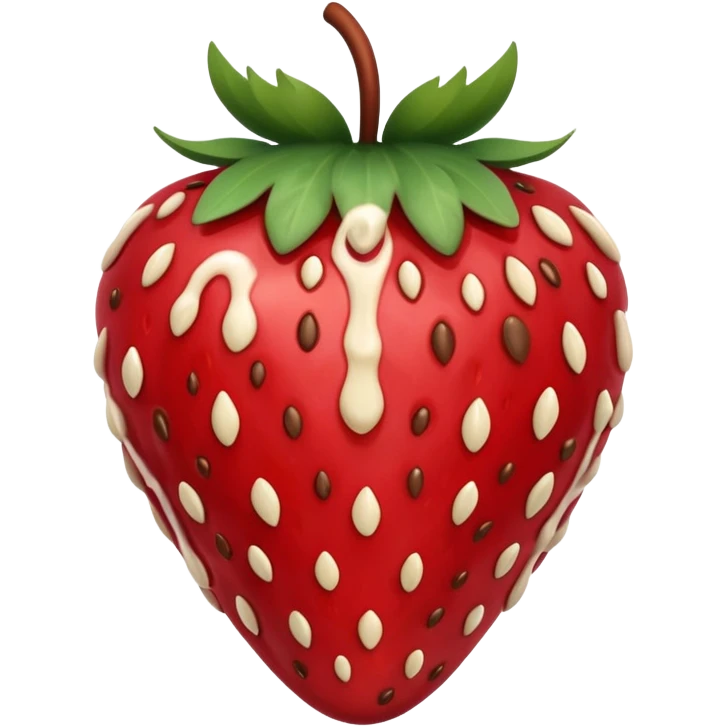 chocolate covered strawberry emoji