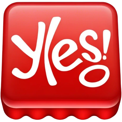 Stamp that says YES emoji