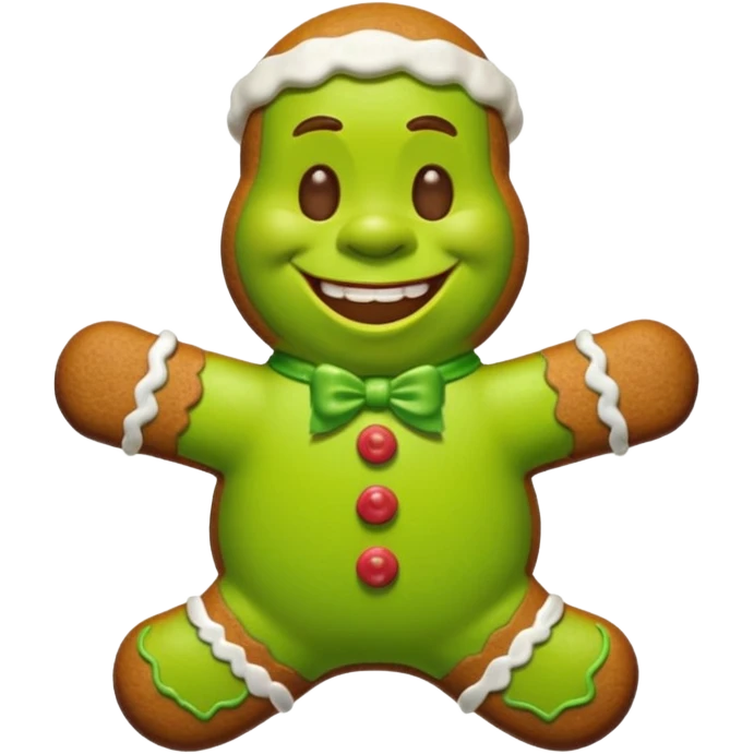 shrek gingerbread man emoji