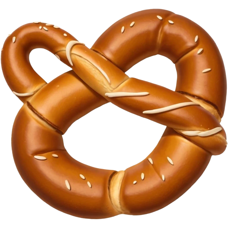 pretzel, white background emoji
