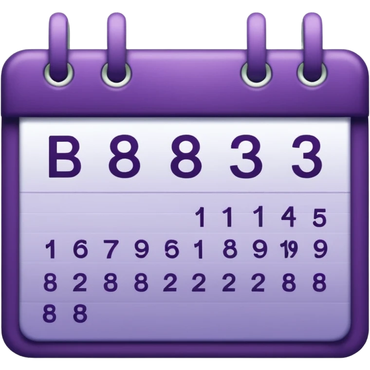 в цветах #B531C6 #B93FC4 #BC74DA #FED3FF   фиолетовый цвет ,темно фиолетовый календарь emoji