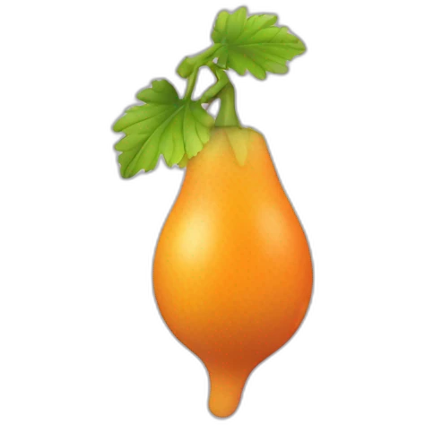 Grapefruite who is doing a dab emoji