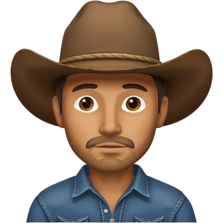 no hat cowboy  emoji