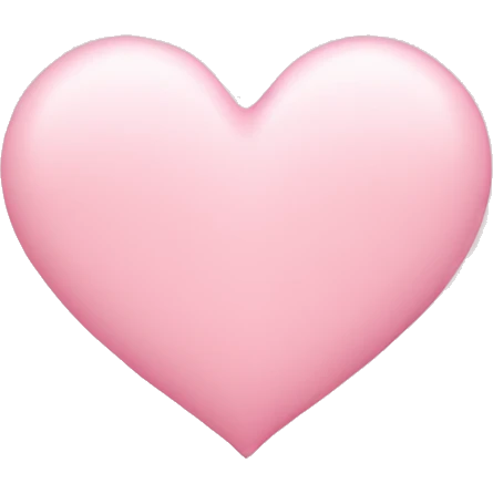 A pink pastel heart emoji