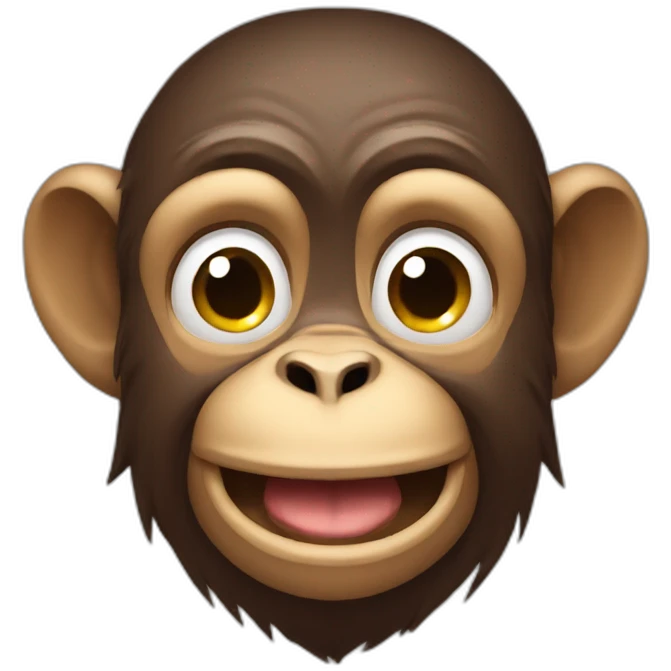 A monkey irritating emoji