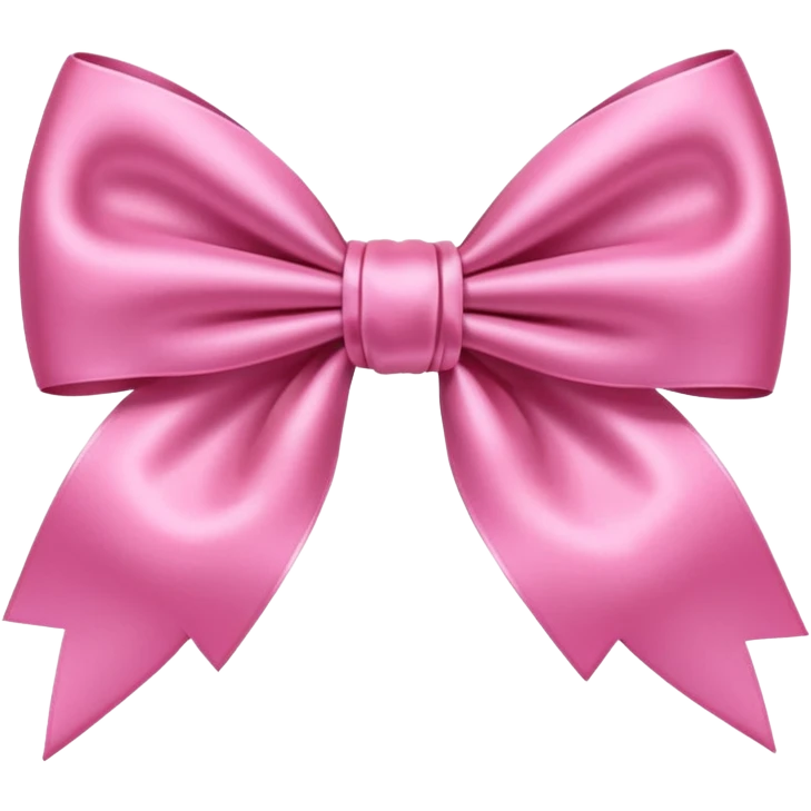 Pink preppy bow emoji