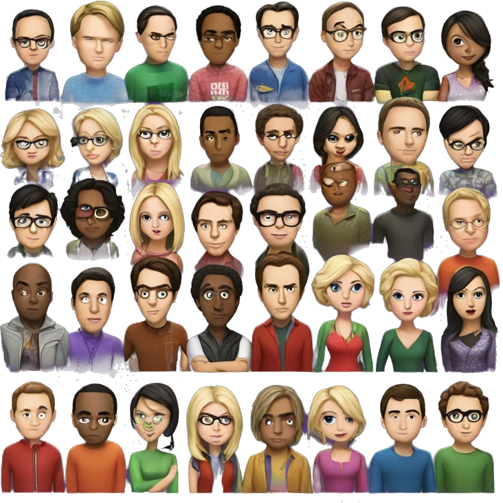 The Big Bang Theory Cast emoji