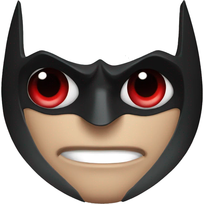 batman with red eyes emoji