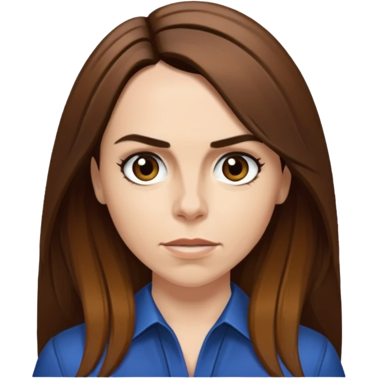 Melanie C with long brown hair emoji