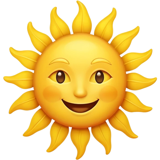 smiling sun emoji