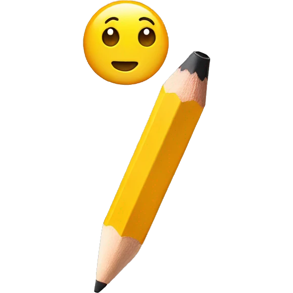 pencil in ear emoji