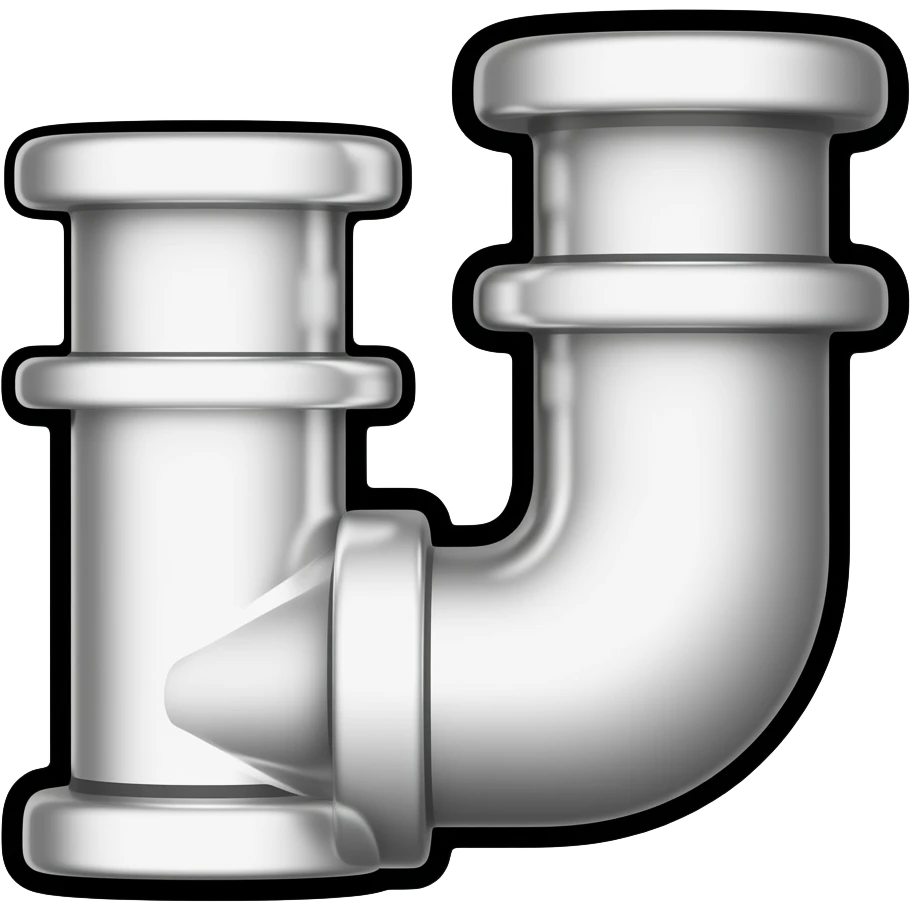 thick black outline, pipes emoji, thick black outline, simple cartoon emoji