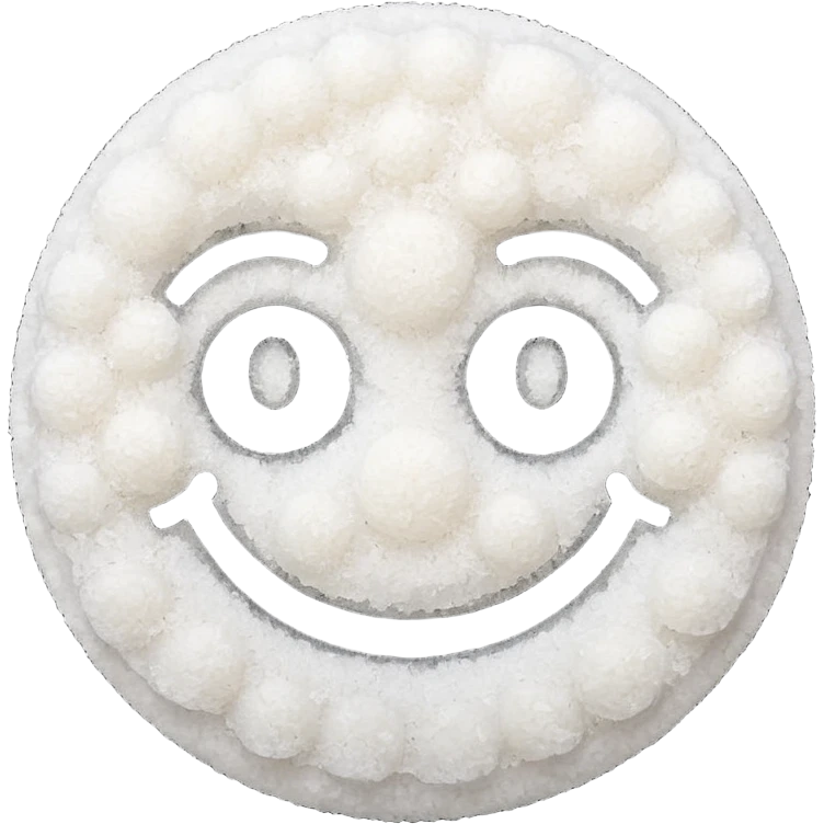 Smiley face with a pile of salt  emoji