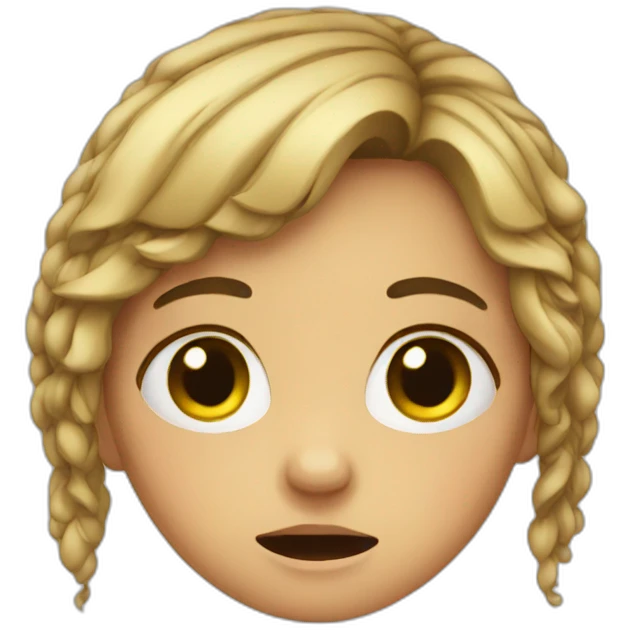 A crying girl emoji