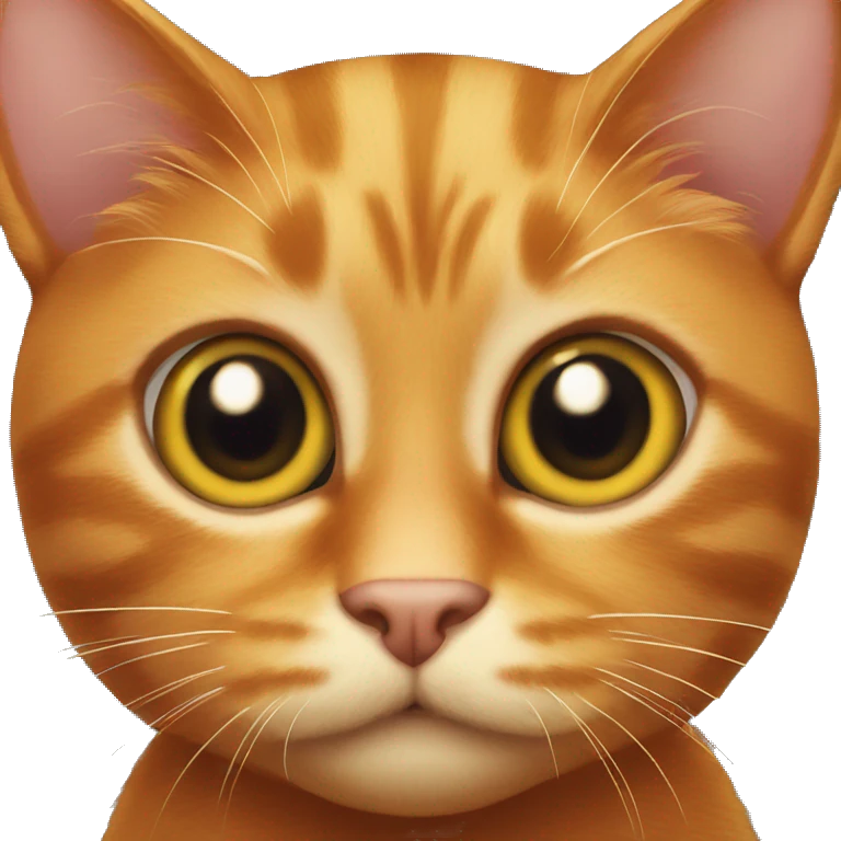 Ginger cat with BIG eyes  emoji