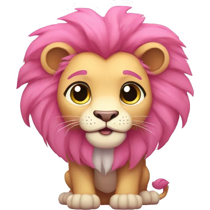 Pink Chibi Cartoon Lion from Steven Universe emoji